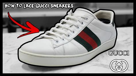 how to factory lace Gucci sneakers